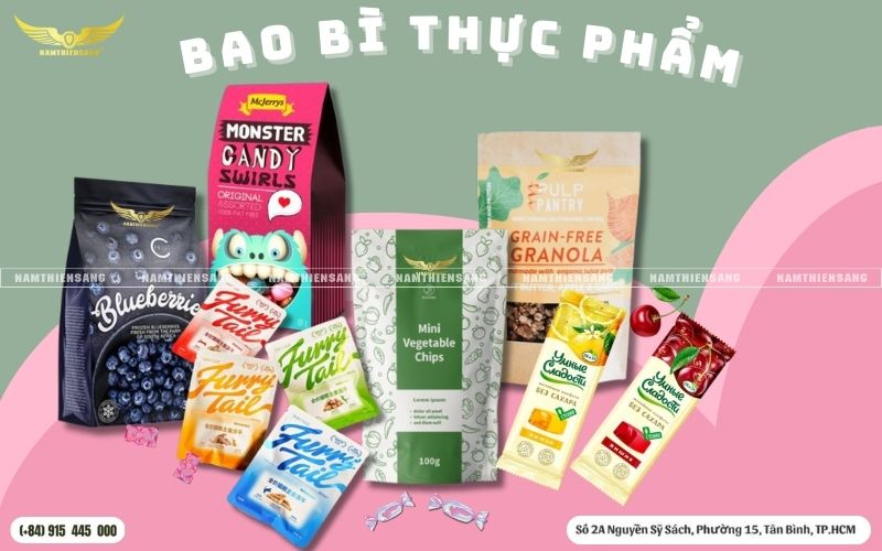 In Ấn, Màu Sắc, Kích Thước Của Bao Bì Thực Phẩm